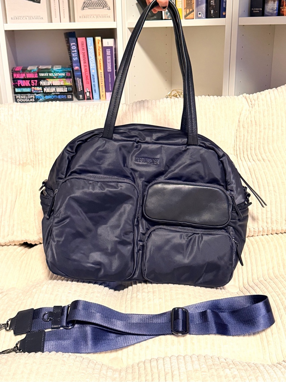 NWT MZ Wallace Gramercy Multi-Pocket Tote Bag in Navy